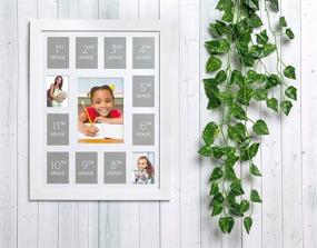 img 2 attached to 📸 Kate & Milo Grades 1-12 School Picture Frame: A Year-by-Year School Keepsake to Cherish Student Memories in a Timeless White Design