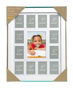 img 1 attached to 📸 Kate & Milo Grades 1-12 School Picture Frame: A Year-by-Year School Keepsake to Cherish Student Memories in a Timeless White Design