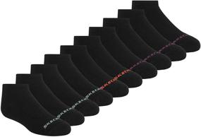 img 4 attached to Premium Quality Skechers Girls 10 Pack No Show Socks - Ultimate Comfort & Durability