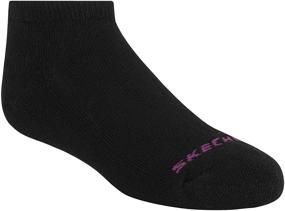 img 1 attached to Premium Quality Skechers Girls 10 Pack No Show Socks - Ultimate Comfort & Durability