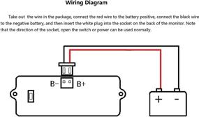 img 3 attached to Эффективный тестер свинцово-кислотных аккумуляторов NOYITO - 12V до 60V 🔋 ЖК-цифровой монитор емкости для автомобилей - Универсальный детектор количества электричества в автомобиле