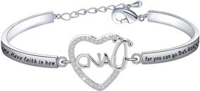 img 4 attached to 🩺 CNA Stethoscope Heart Necklace - Certified Nurse Assistant Charm Jewelry for Nursing Student - Gifts for CNA