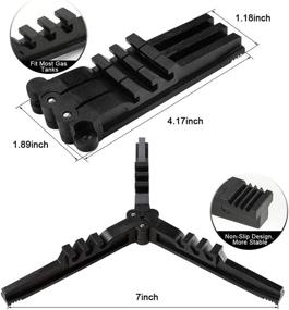 img 3 attached to Универсальная подставка для канистр топлива для горелок на кемпинге - Caudblor складная стабилизаторная тренога. Обновленный компактный кронштейн для баллонов с бутаном с пластиковым держателем для газовых баллонов и подножкой для стояния на открытом воздухе горелки для походов.