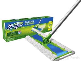 img 8 attached to 🧹 Swiffer Sweeper 2-in-1 Mops: Ultimate Floor Cleaning Kit with 20 Piece Set, Dry and Wet Multi Surface Cleaning, Includes 1 Mop + 19 Refills