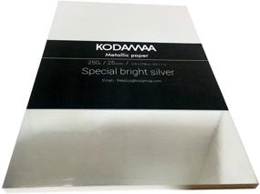 img 1 attached to 🎁 KODAMAA Premium Shimmer Art Craft Gold/Silver Metallic Paper: Perfect for Festival Crafting and Gift Packaging - 25 Sheets
