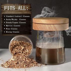 img 1 attached to Ultimate Cocktail Smoker Kit with Cocktail Smoker & Wood Chips - Ideal for Smoked Cocktail, Whiskey, Old Fashioned, Cheese, Meat, Bourbon - Perfect Gift for Drink Enthusiasts, Dads, Husbands