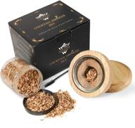 ultimate cocktail smoker kit with cocktail smoker & wood chips - ideal for smoked cocktail, whiskey, old fashioned, cheese, meat, bourbon - perfect gift for drink enthusiasts, dads, husbands logo