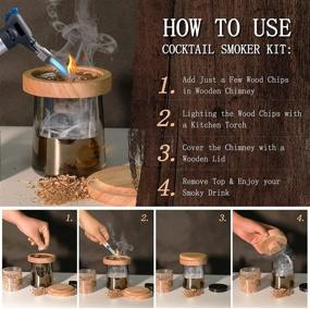 img 2 attached to Ultimate Cocktail Smoker Kit with Cocktail Smoker & Wood Chips - Ideal for Smoked Cocktail, Whiskey, Old Fashioned, Cheese, Meat, Bourbon - Perfect Gift for Drink Enthusiasts, Dads, Husbands