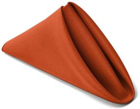 img 2 attached to 🍂 Thanksgiving/Fall Cloth Napkin Sets - TableLinensforLess (12 Pack) Gold/Burnt Orange/Red