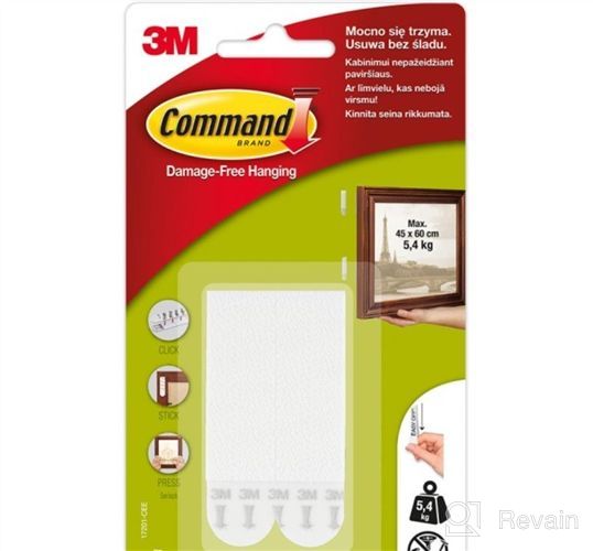 img 1 attached to 🖼️ Command Poster Hanging Strips: Small White 64-Strips for Damage-Free Indoor Decoration review by Dave Einarson