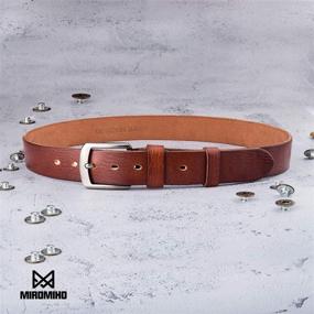 img 1 attached to Genuine Leather Single Buckle: MIROMIHO's Stylish and Durable Accessory