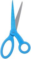 ✂️ yoobi adult scissors with grid blade in cornflower blue: stylish and functional cutting tool for grown-ups logo