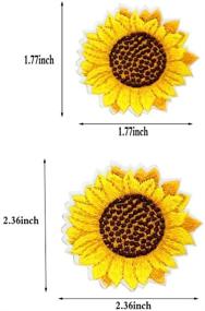img 3 attached to JKJF Sunflower Embroidery Applique Backpack