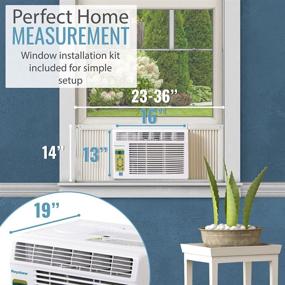 img 1 attached to 🌬️ Keystone 6,000 BTU Window Mounted Air Conditioner with Follow Me LCD Remote Control - Ideal for Rooms up to 250 Sq. Ft