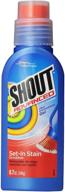 🧺 shout stain remover for clothes with scrubber brush, 8.7 oz - advanced formula logo