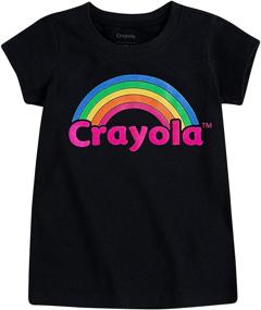 img 1 attached to Crayola Childrens Apparel Graphic Crewneck Girls' Clothing: Colorful and Stylish Kids' Wardrobe Essentials