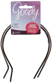 img 2 attached to 👱 Goody Ouchless Flex Thin Pressure-Free Headband: A Gentle Solution for Comfortable Styling, 2 Count