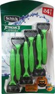 🪒 schick xtreme 3 blade sensitive razor with vitamin e & aloe (pack of 24) logo