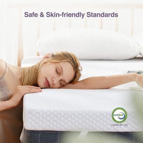 img 1 attached to PERLECARE 3 Inch Gel Memory Foam Mattress Topper - Pressure Relief, Cooling Sleep - Twin Size