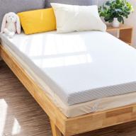 perlecare 3 inch gel memory foam mattress topper - pressure relief, cooling sleep - twin size logo