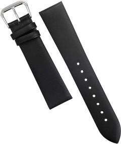 img 2 attached to 📿 Premium Genuine Leather Watch Bands for Women and Men - EACHE Classical Thin Straps in Multiple Sizes and Colors