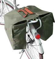 🚴 tourbon waterproof canvas cycling bike pannier rear seat bag rack trunk with roll-up design logo