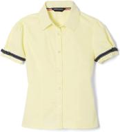 👚 girls' clothing tops: french toast sleeve ribbon blouse - tees & blouses logo