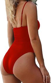 img 3 attached to 👙 Roevite Womens Adjustable One Piece Swimsuit: Stylish Swimwear for Women - Find the Perfect Fit in Women's Clothing and Swimsuits & Cover Ups