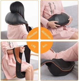 img 3 attached to Relax and Soothe Aching Muscles Anywhere with our Shiatsu Neck Shoulder Back Massager - Includes Heat and Carry Bag!