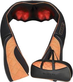 img 4 attached to Relax and Soothe Aching Muscles Anywhere with our Shiatsu Neck Shoulder Back Massager - Includes Heat and Carry Bag!