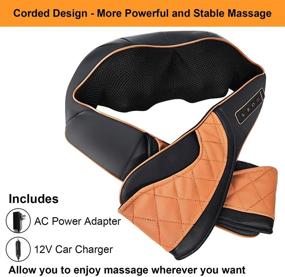 img 2 attached to Relax and Soothe Aching Muscles Anywhere with our Shiatsu Neck Shoulder Back Massager - Includes Heat and Carry Bag!