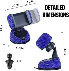 img 2 attached to Amiss Universal Bling Cell Phone Holder Car Electronics & Accessories