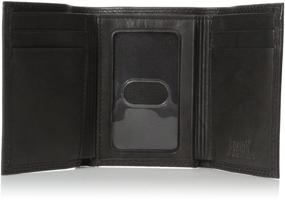 img 1 attached to 👔 Buxton Men's Brown Threefold Wallet - Stylish Men's Accessories for Every Occasion