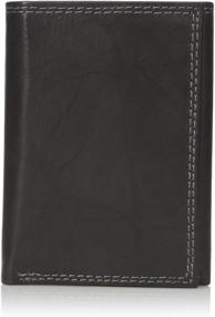 img 4 attached to 👔 Buxton Men's Brown Threefold Wallet - Stylish Men's Accessories for Every Occasion