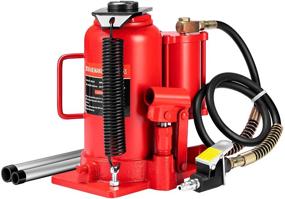 img 4 attached to 🔴 20 Ton SPECSTAR Pneumatic Air Hydraulic Bottle Jack: Heavy Duty Auto Truck Trailer Lift, Manual Hand Pump, Red