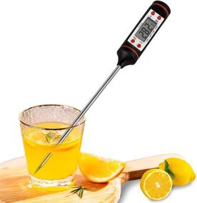 img 3 attached to Fast & Precise Instant Read Meat Thermometer - Digital Food Thermometer for Grilling BBQ Smoker Grill Kitchen - Ideal for Oil, Milk, Bath Water, Deep Fry, Candy - Enhancing Cooking, Monitoring, and Safety