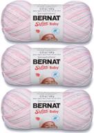 bernat 166031-31412 softee baby yarn - ombres in lovely pink flannel shade logo