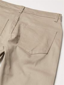 img 3 attached to 👖 Nautica Boys' Chino Khaki Pants with Flat Front and Stretch Twill Fabric