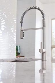 img 3 attached to 🚰 Moen 5923SRS Align One-Handle Pre-Rinse Spring Pulldown Kitchen Faucet: Spot Resist Stainless Steel - Sleek Performance for a Modern Kitchen