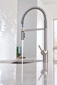 img 1 attached to 🚰 Moen 5923SRS Align One-Handle Pre-Rinse Spring Pulldown Kitchen Faucet: Spot Resist Stainless Steel - Sleek Performance for a Modern Kitchen