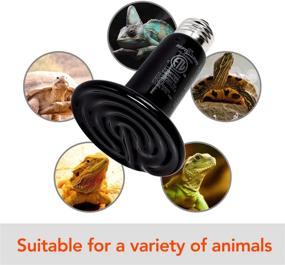 img 1 attached to 🐍 REPTI ZOO 110V 100W Infrared Bulb: Effective Heat Emitter for Reptile Coops and Terrariums