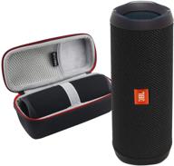 🔊 jbl flip 5 портативная bluetooth-колонка | водонепроницаемость ipx7 | набор "на ходу" с жестким чехлом boomph - черный. логотип