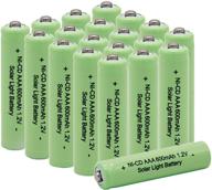 🔋 qblpower 1.2v aaa nicd 600mah rechargeable battery cell for solar garden lights - 20 pack aaa nicd 600mah (green) logo