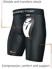 img 2 attached to Shock Doctor Compression Short Bio Flex Men's Clothing in Active