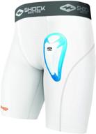 shock doctor compression short bio flex men's clothing in active logo