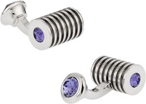 img 4 attached to 💎 Cuff Daddy Tanzanite Swarovski Cufflinks Presentation: Elevate Your Style with Exquisite Sparkle!