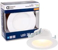 efficient commercial electric white integrated recessed lighting solution logo