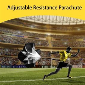 img 1 attached to 🏃 FYGAIN Speed Agility Training Set: Boost Your Soccer and Football Skills with Resistance Parachute, Agility Ladder, Hurdles, and More!