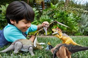 img 1 attached to Jurassic World Strike Dinosaur Triceratops