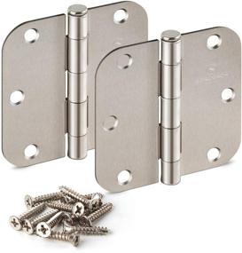 img 4 attached to Satin Nickel Interior Radius Door Hinges